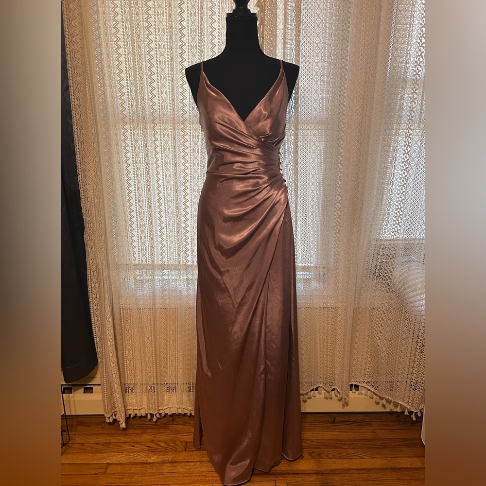 Bridesmaids Satin Quartz Gown